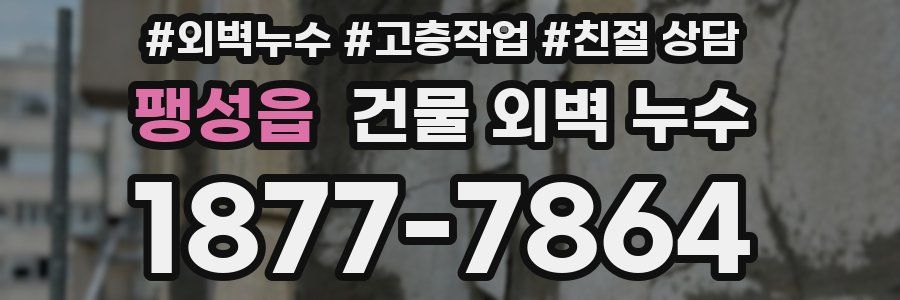 팽성읍 건물 외벽 누수