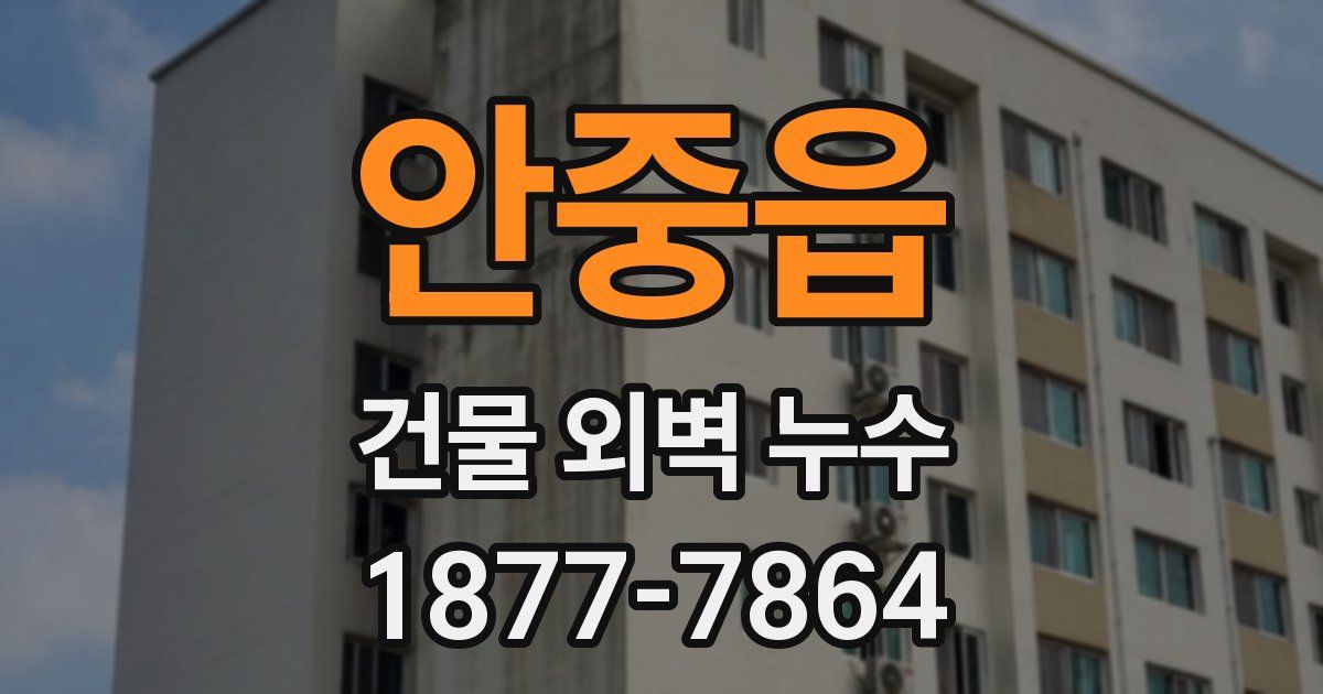 안중읍 건물 외벽 누수