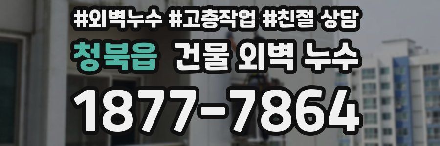 청북읍 건물 외벽 누수