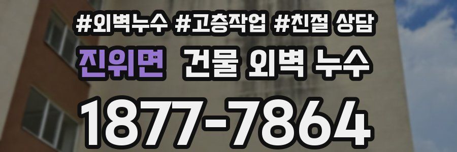 진위면 건물 외벽 누수