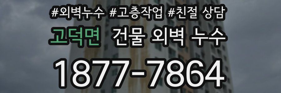 고덕면 건물 외벽 누수