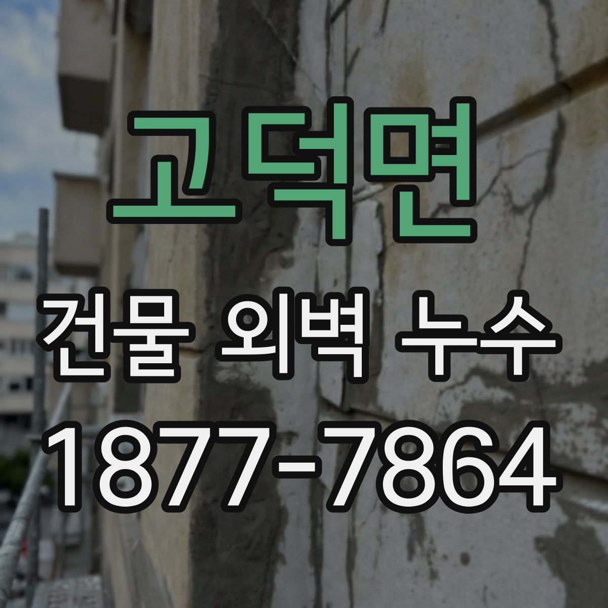 고덕면 건물 외벽 누수