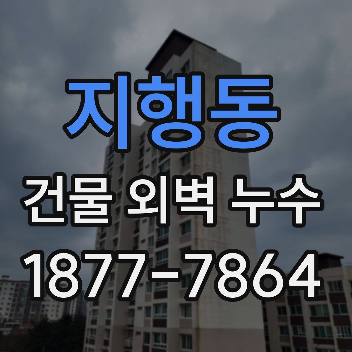 지행동 건물 외벽 누수