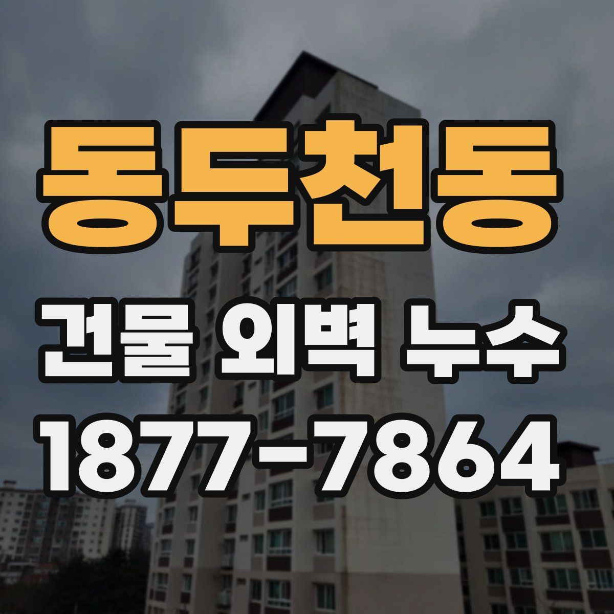 동두천동 건물 외벽 누수