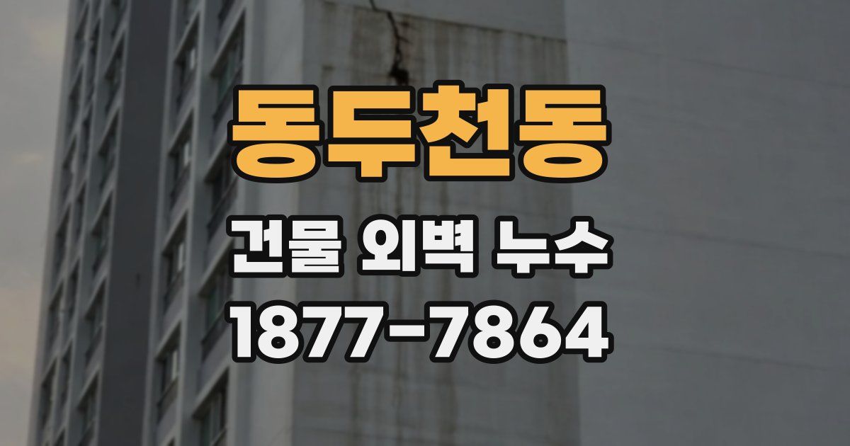 동두천동 건물 외벽 누수