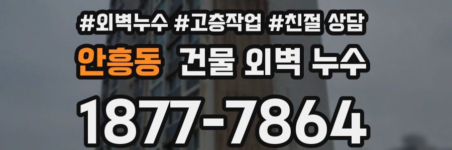 안흥동 건물 외벽 누수