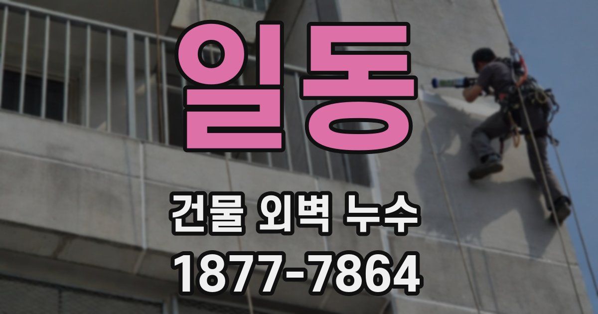 일동 건물 외벽 누수