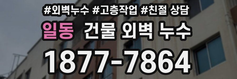 일동 건물 외벽 누수