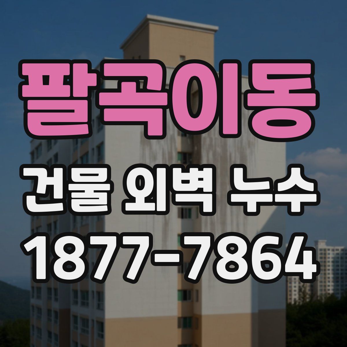 팔곡이동 건물 외벽 누수