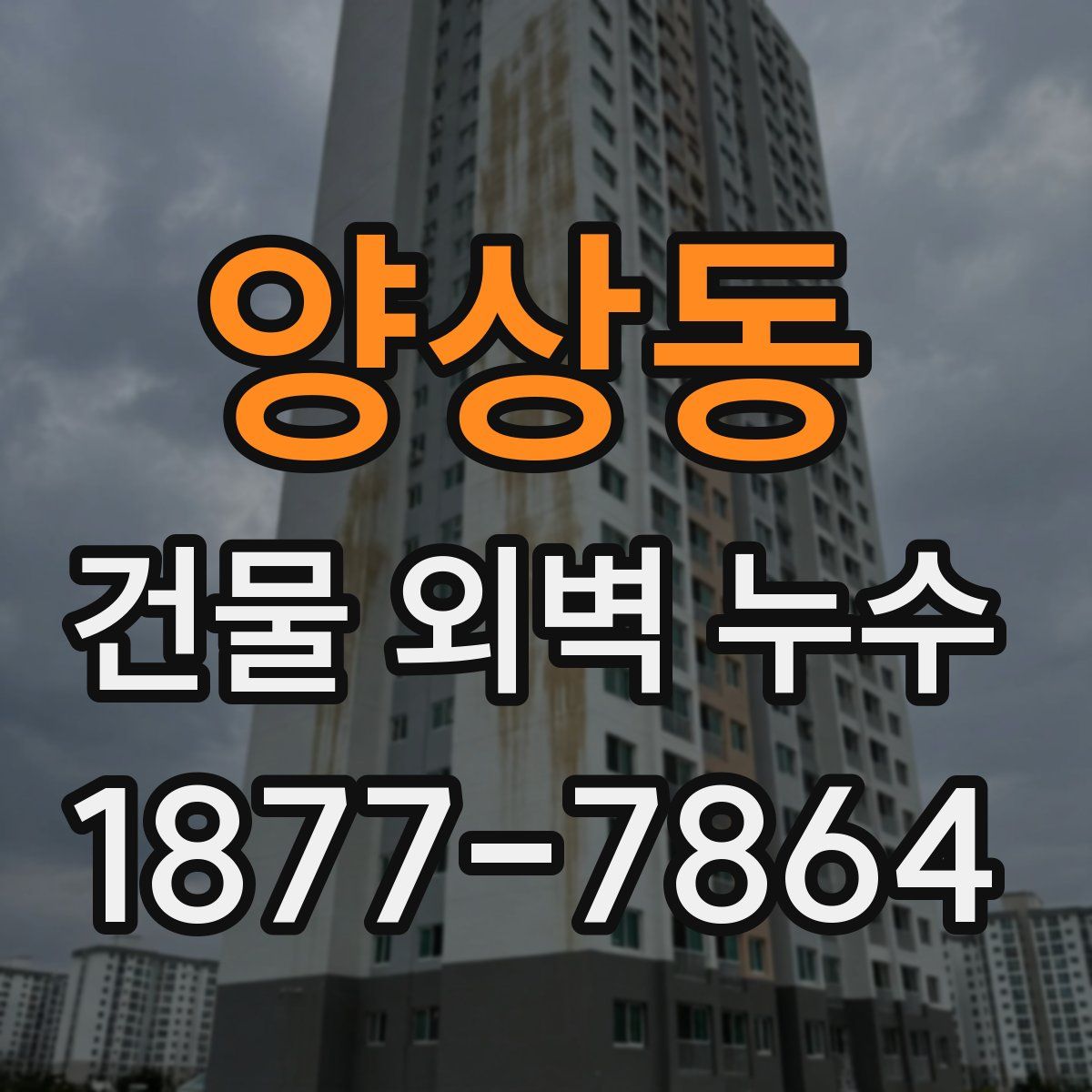 양상동 건물 외벽 누수