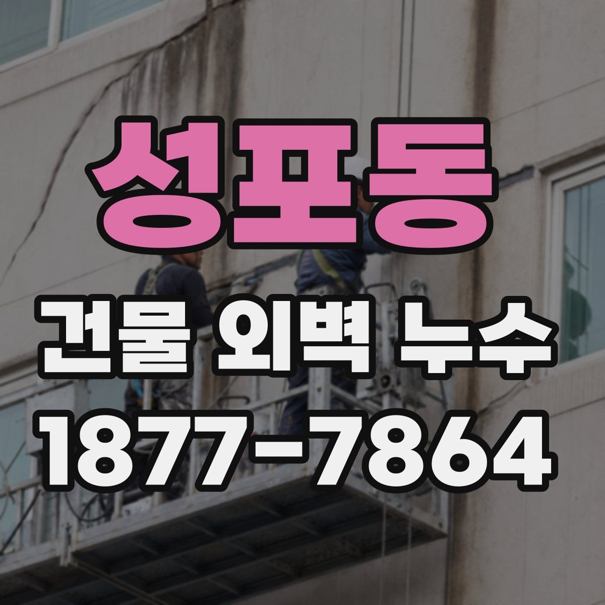 성포동 건물 외벽 누수