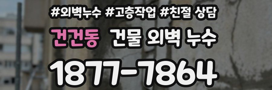 건건동 건물 외벽 누수