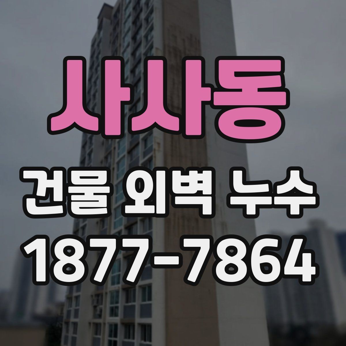 사사동 건물 외벽 누수 점검 항목을 쉽게 정리하면