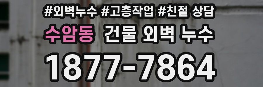 수암동 건물 외벽 누수