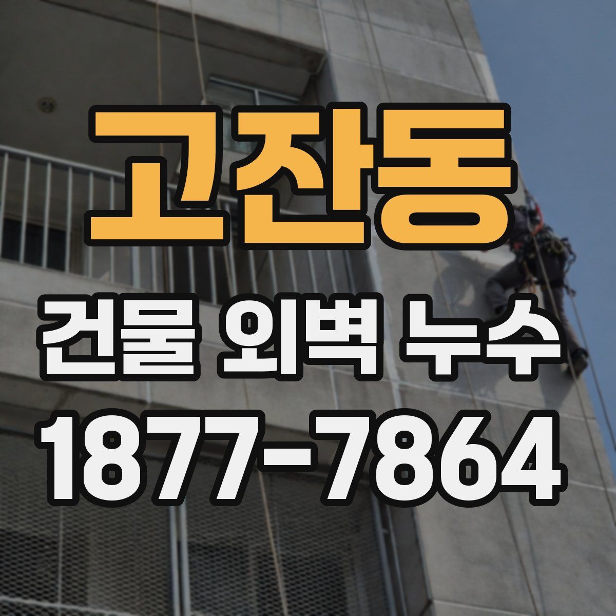 고잔동 건물 외벽 누수