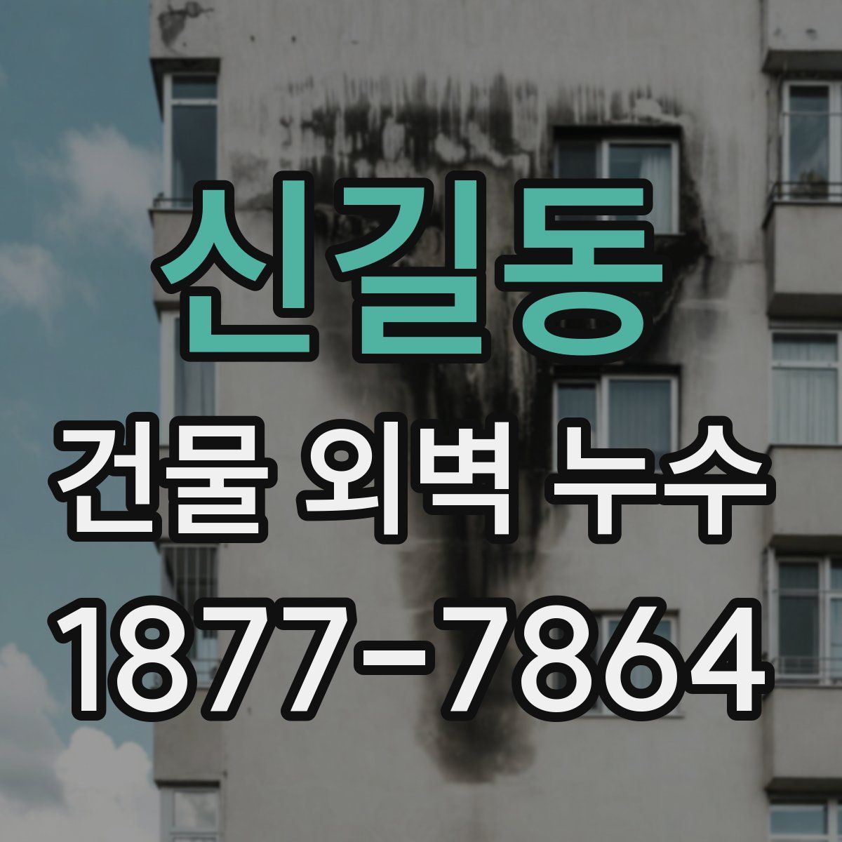 신길동 건물 외벽 누수