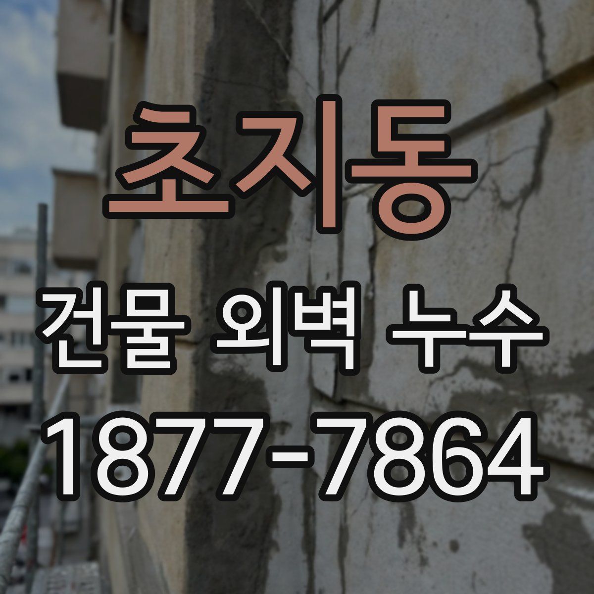 초지동 건물 외벽 누수