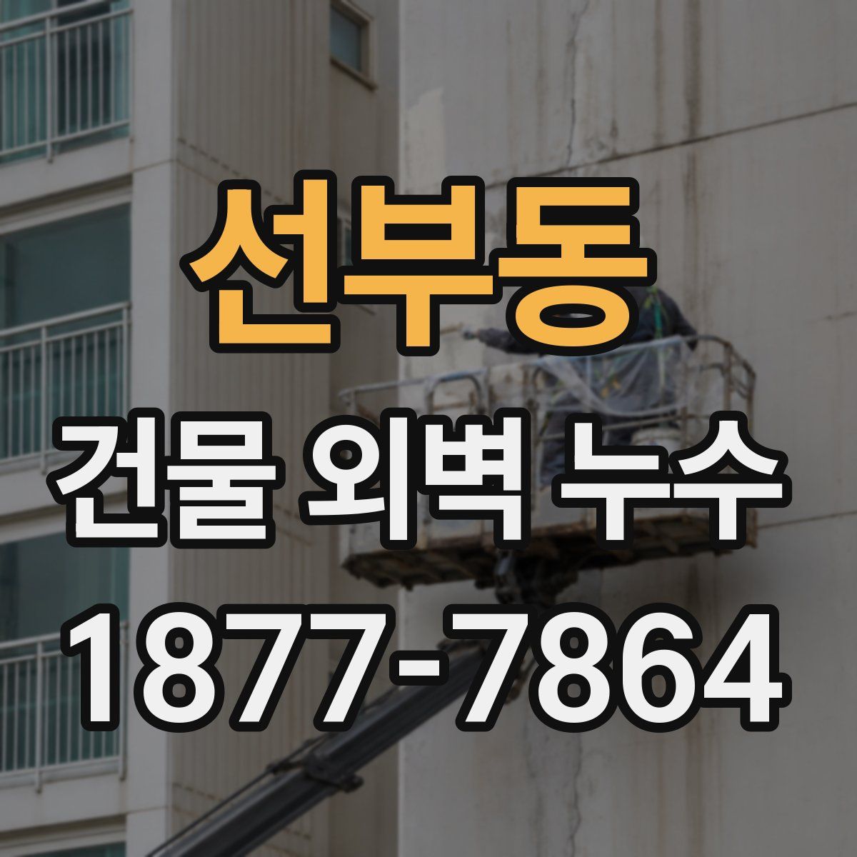 선부동 건물 외벽 누수