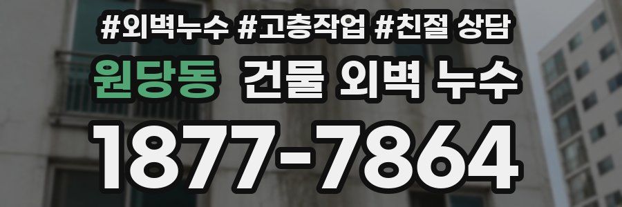 원당동 건물 외벽 누수