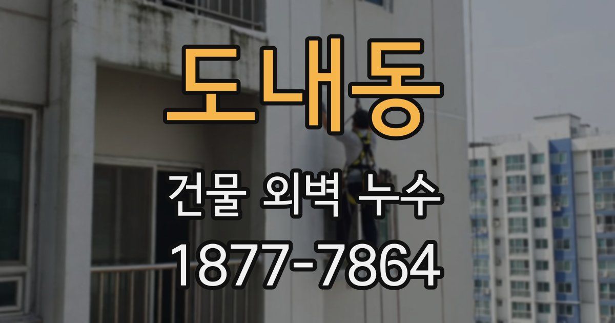 도내동 건물 외벽 누수