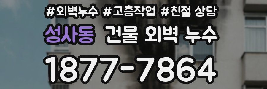 성사동 건물 외벽 누수