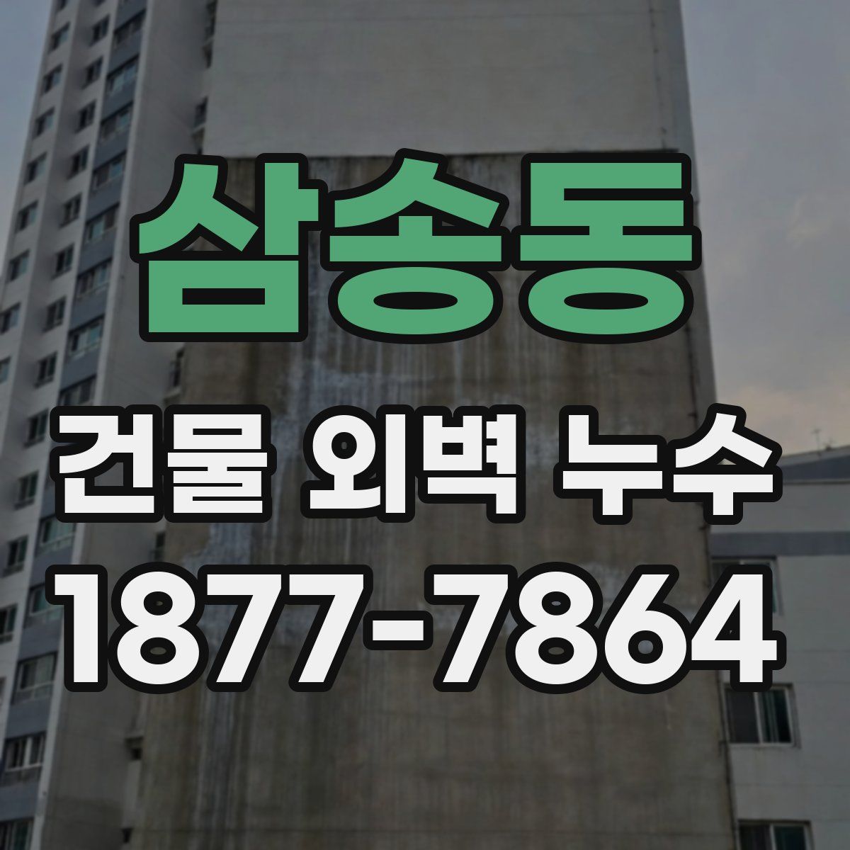 삼송동 건물 외벽 누수