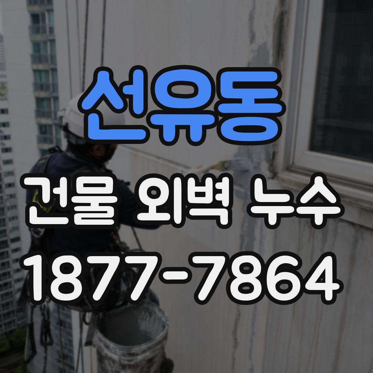 선유동 건물 외벽 누수