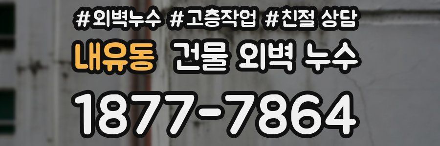 내유동 건물 외벽 누수