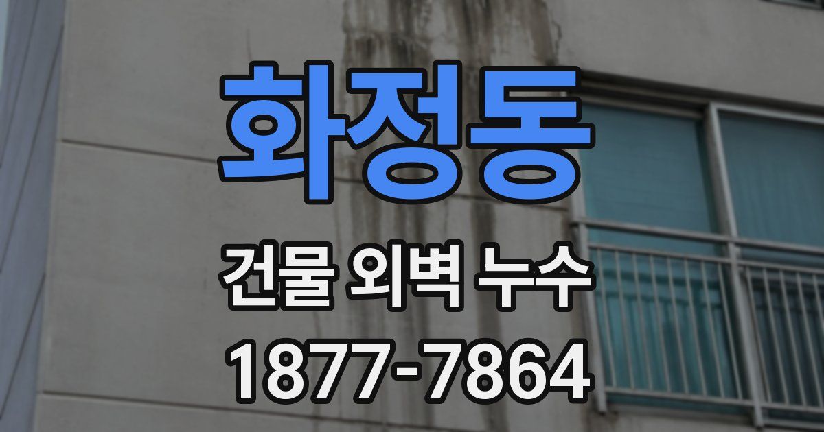 화정동 건물 외벽 누수