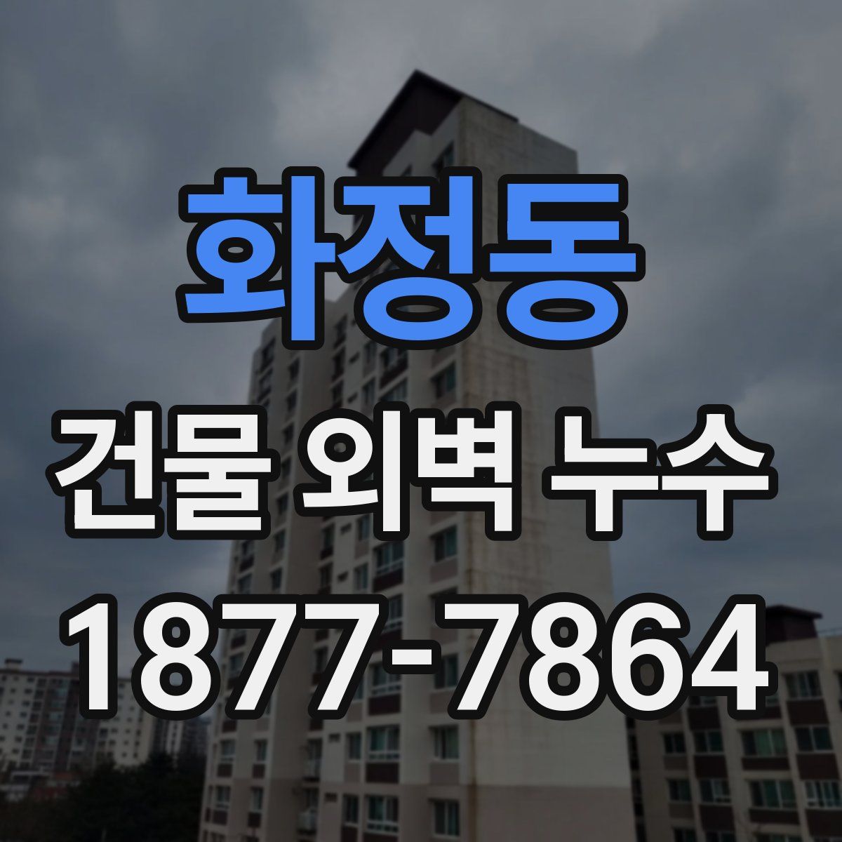 화정동 건물 외벽 누수