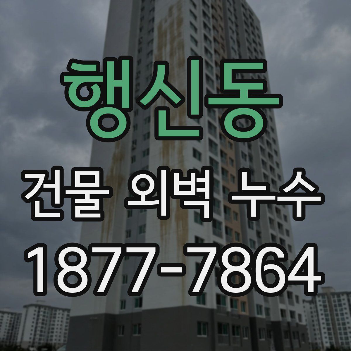 행신동 건물 외벽 누수