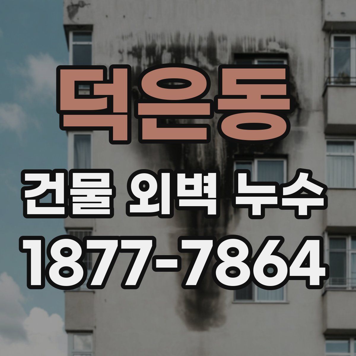 덕은동 건물 외벽 누수