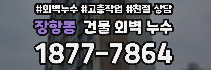 장항동 건물 외벽 누수