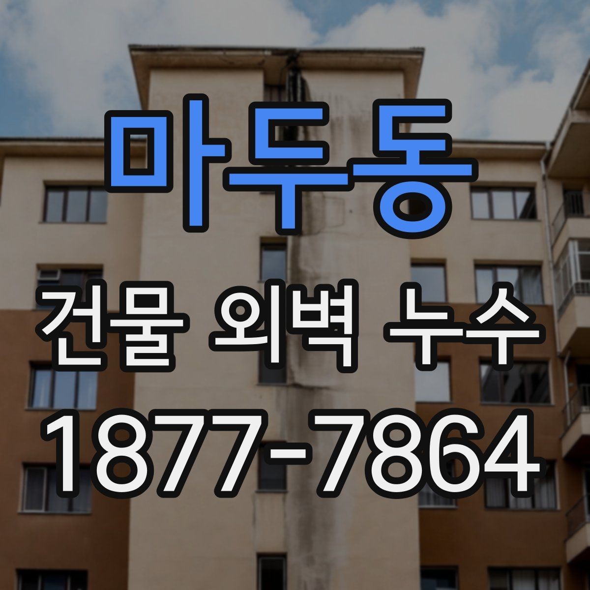 마두동 건물 외벽 누수 원인과 점검 포인트