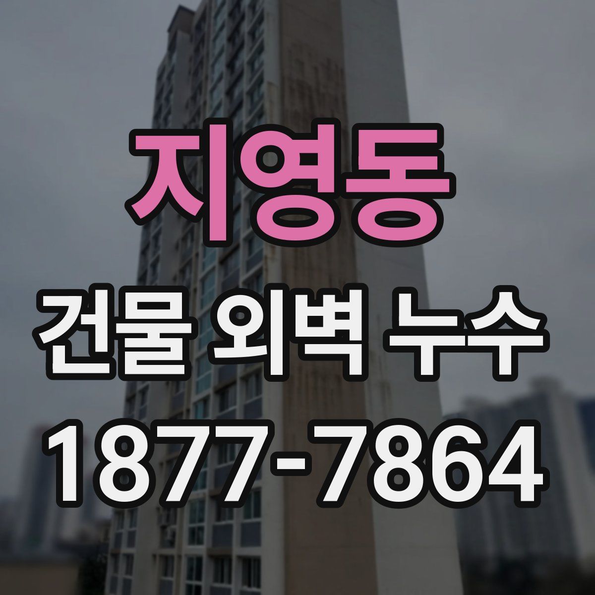 지영동 건물 외벽 누수