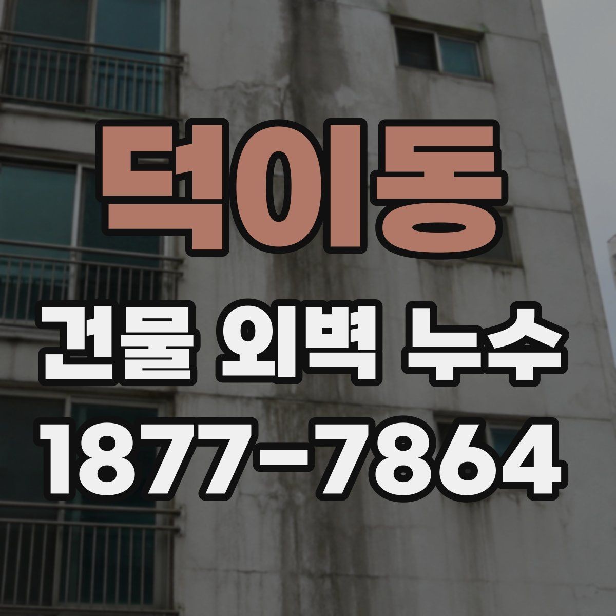 덕이동 건물 외벽 누수 장기 관리에 필요한 항목