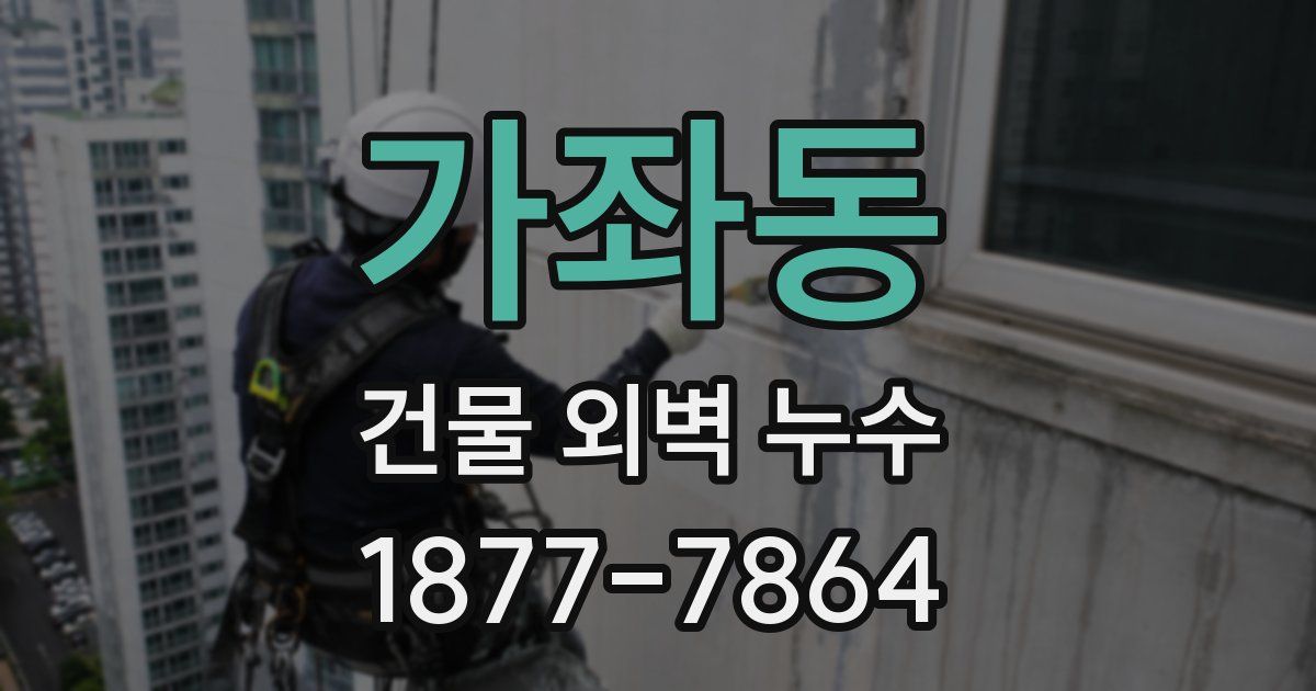 가좌동 건물 외벽 누수
