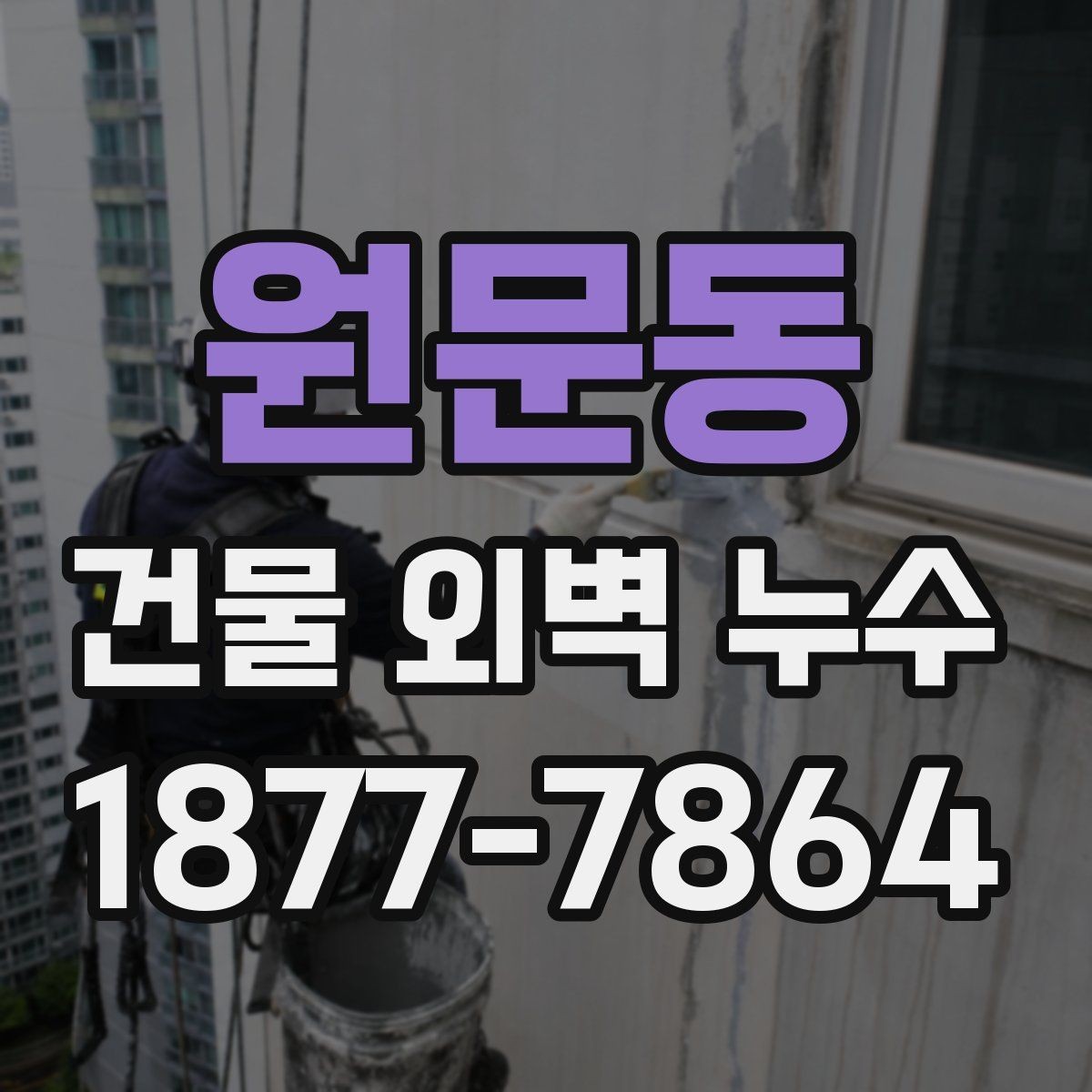 원문동 건물 외벽 누수 재발을 막는 관리 팁