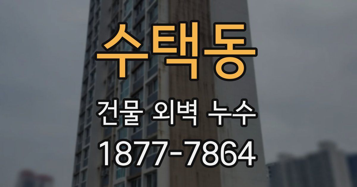 수택동 건물 외벽 누수