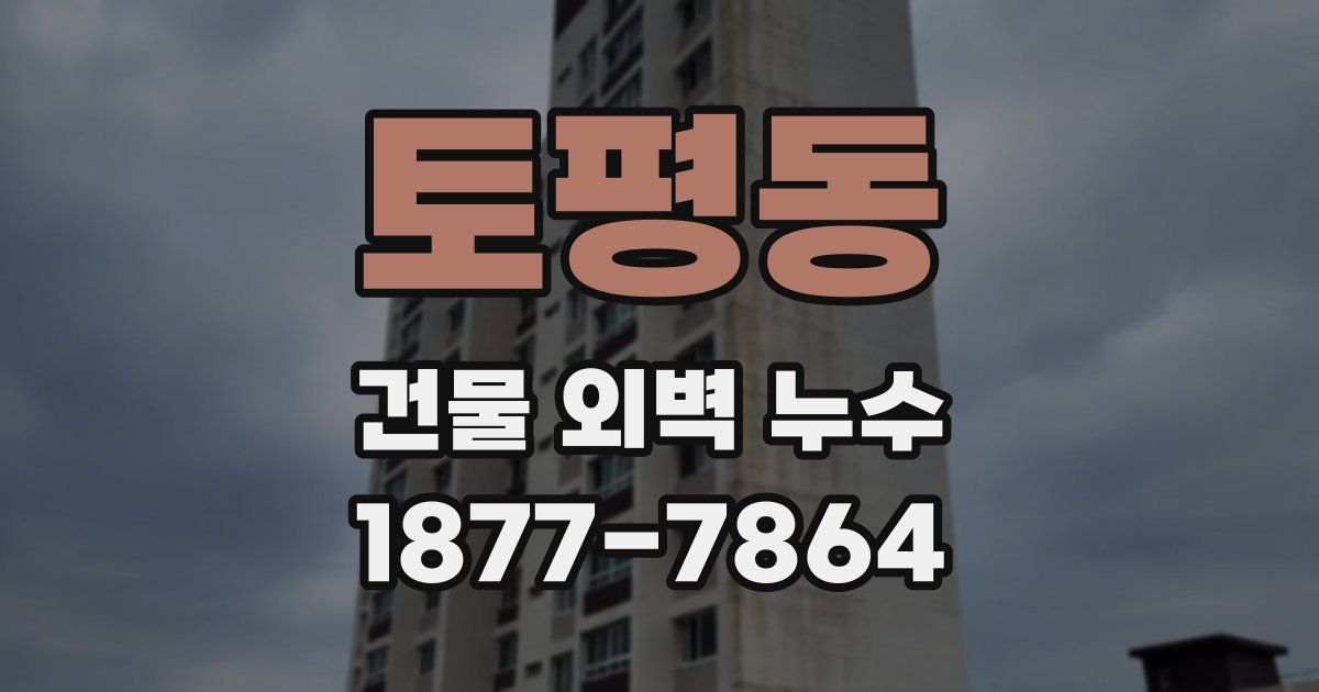 토평동 건물 외벽 누수