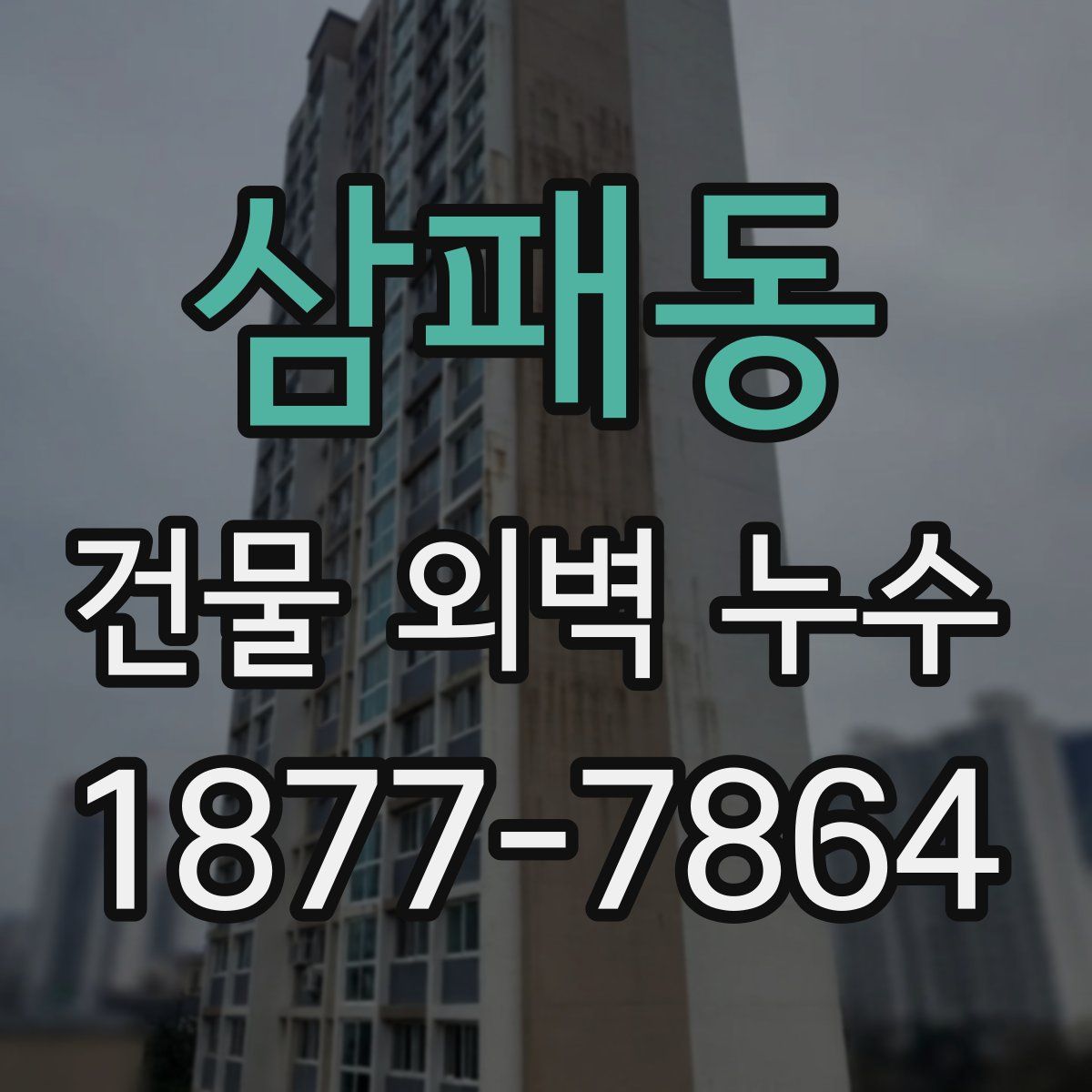 삼패동 건물 외벽 누수