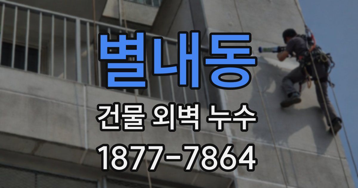 별내동 건물 외벽 누수
