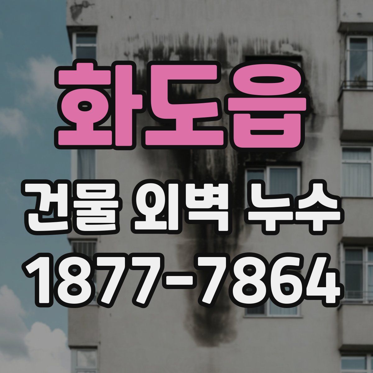 화도읍 건물 외벽 누수