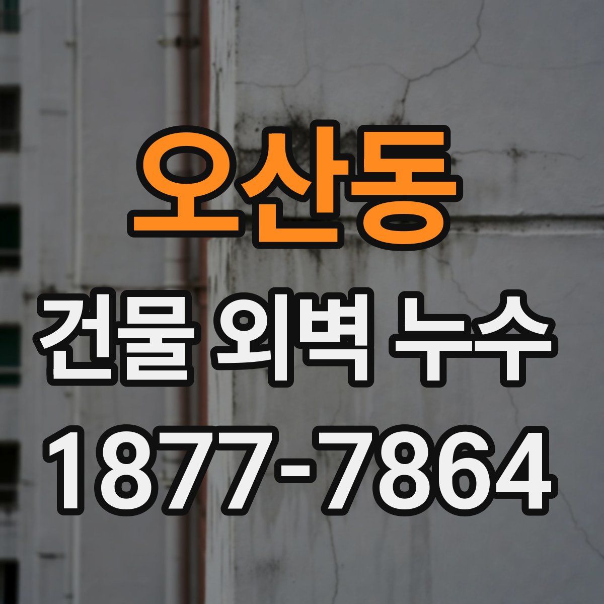 오산동 건물 외벽 누수