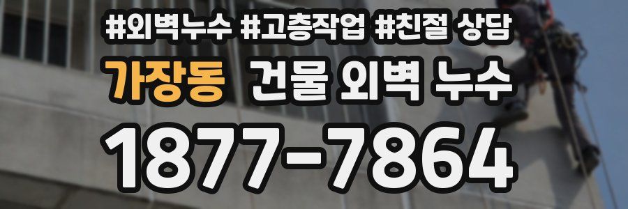 가장동 건물 외벽 누수