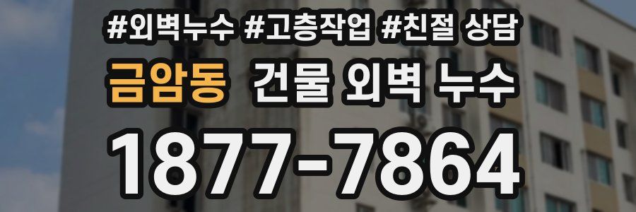 금암동 건물 외벽 누수