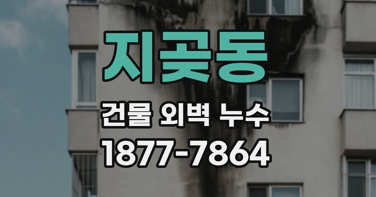 지곶동 건물 외벽 누수
