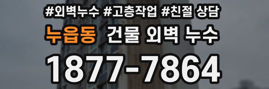 누읍동 건물 외벽 누수
