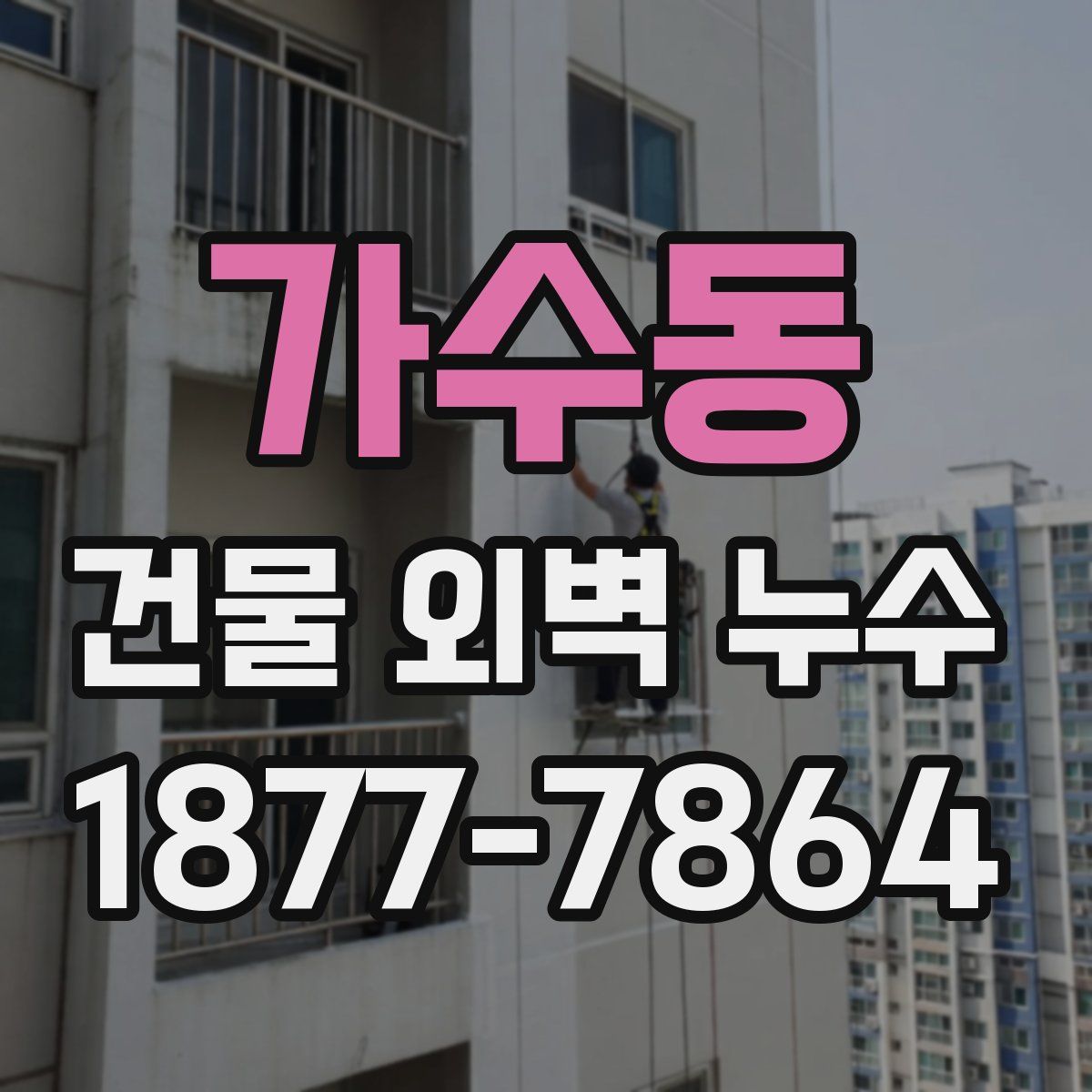 가수동 건물 외벽 누수