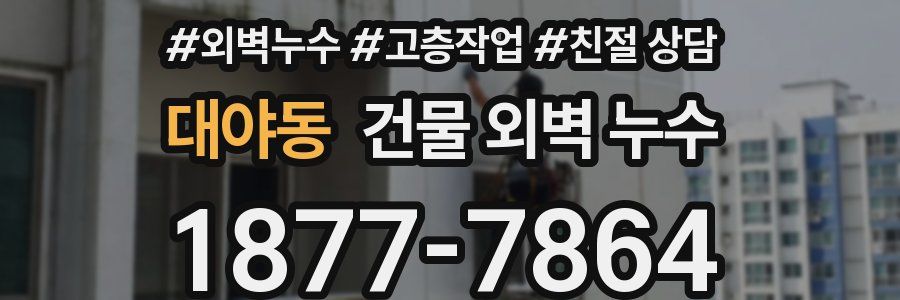 대야동 건물 외벽 누수